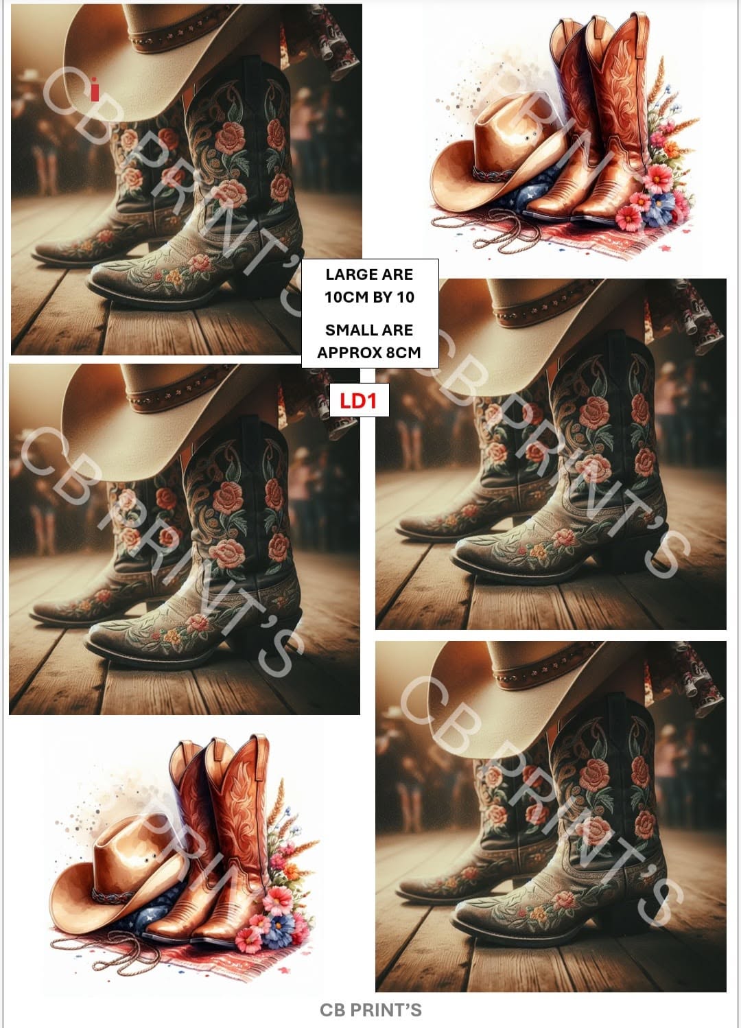 Line dancing Decoupage Paper LD1 – Mulberry Paper Print