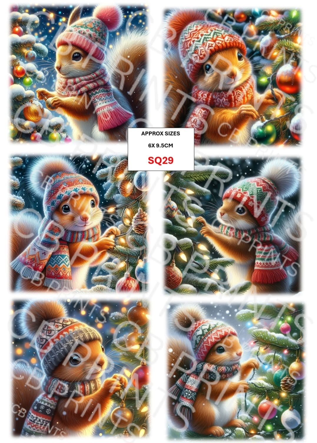 Squirrel Decoupage Print SQ29 | Mulberry Paper