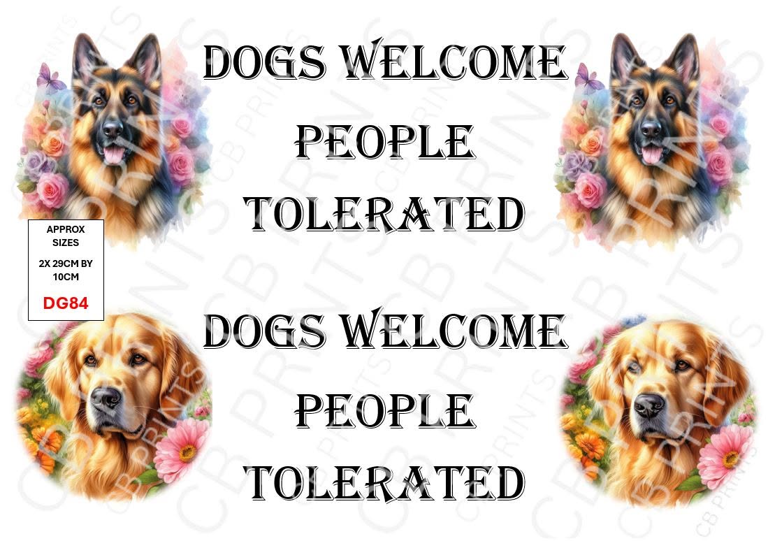 Dog Decoupage Print DG84 | Mulberry Paper