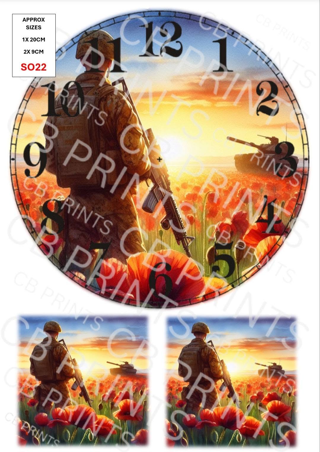 Remembrance Soldier Decoupage Paper Print SO22 – Mulberry Paper