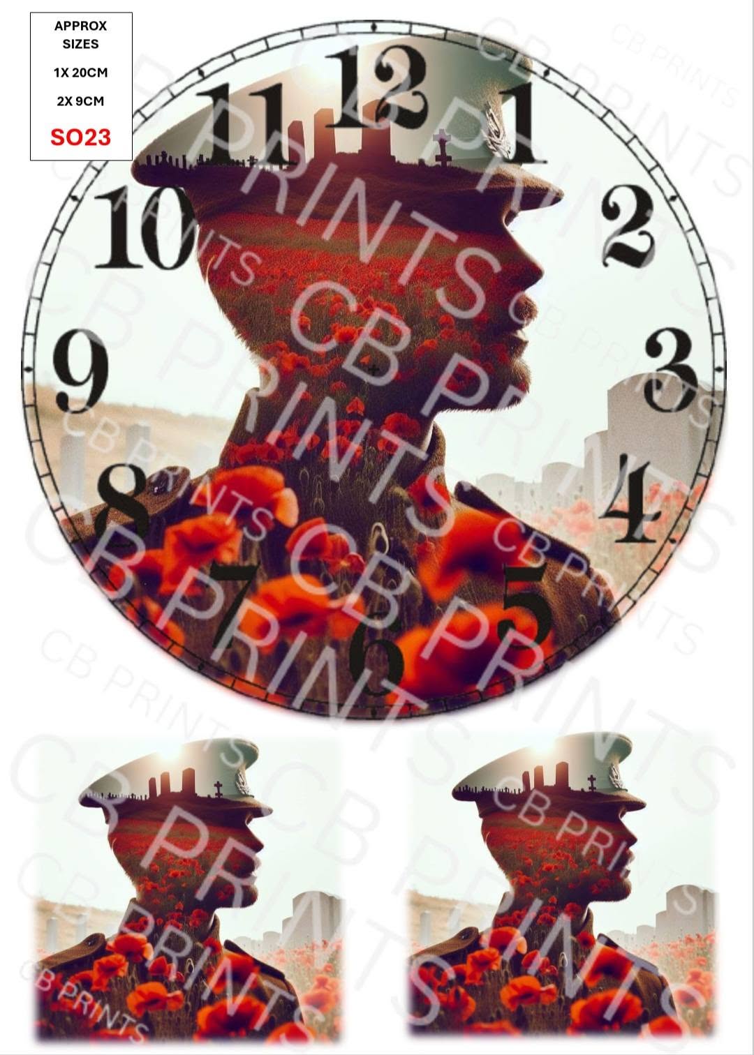 Remembrance Soldier Decoupage Paper Print SO23 – Mulberry Paper