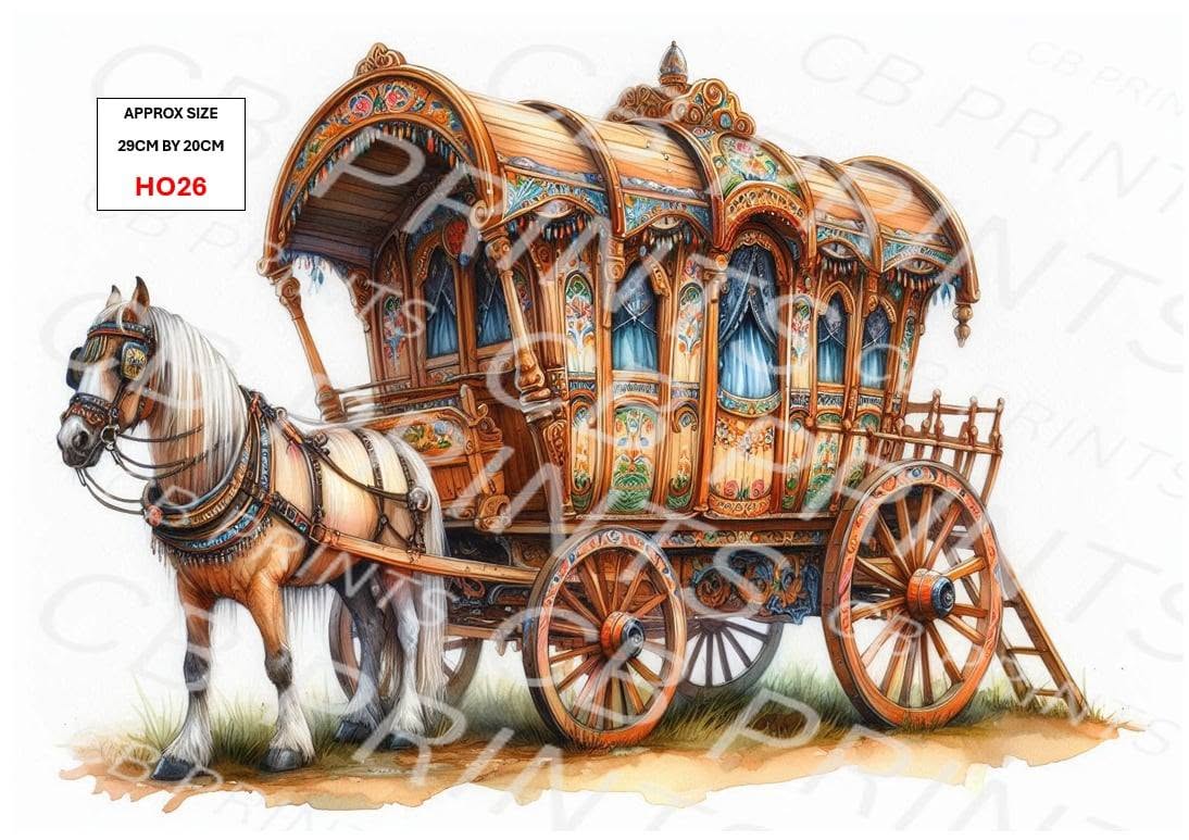 Horse Decoupage Paper HO26 – Mulberry Paper Print