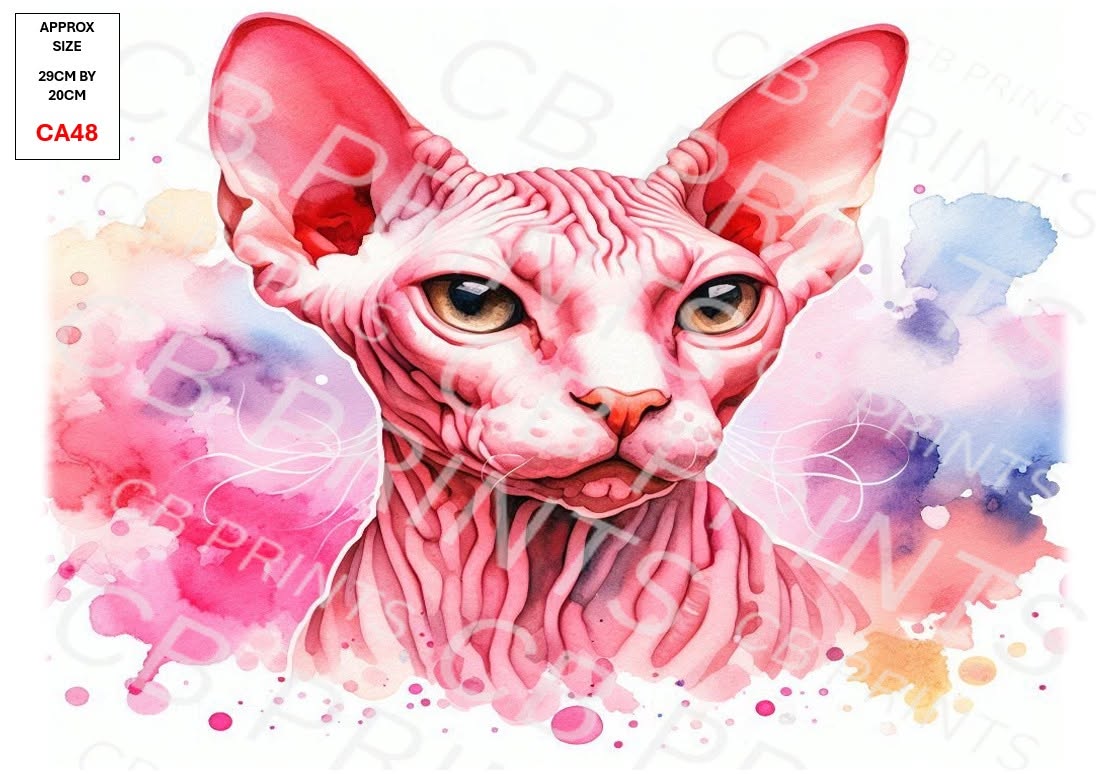 Cat Decoupage Paper CA48 – Mulberry Paper Print