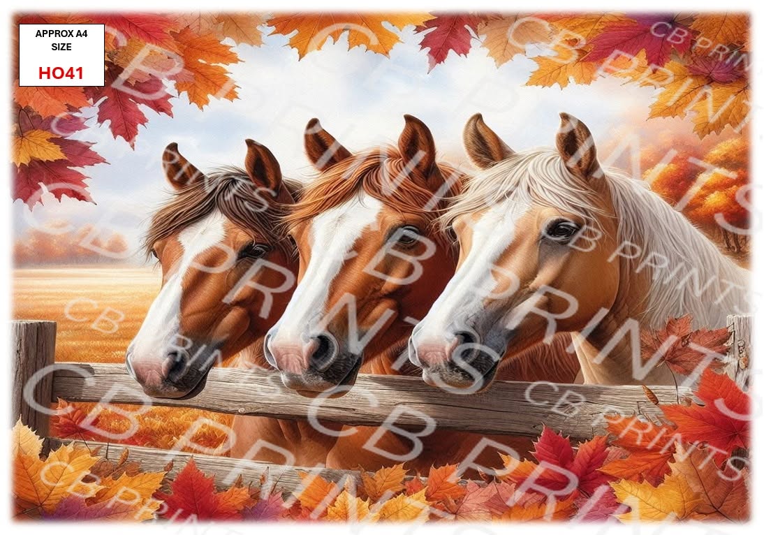 Horse Decoupage Paper HO41 – Mulberry Paper Print