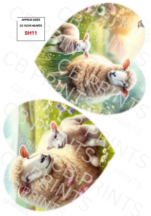 Sheep Decoupage Print SH11 | Mulberry Paper