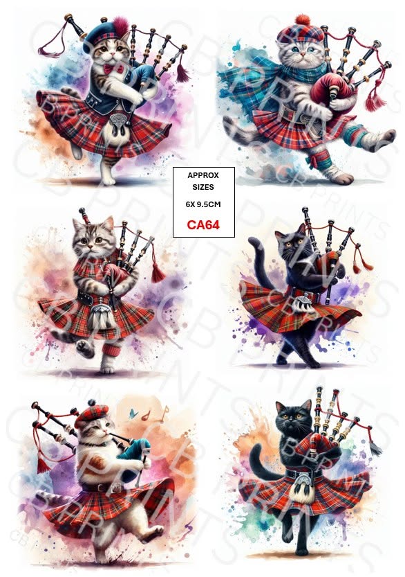 Cat Decoupage Paper CA64 – Mulberry Paper Print