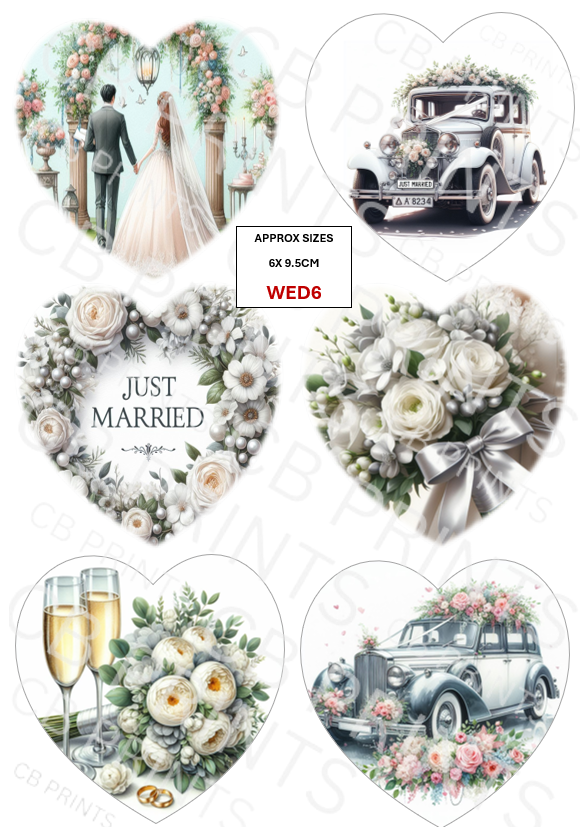 Wedding Decoupage Paper Print WED6 – Mulberry Paper
