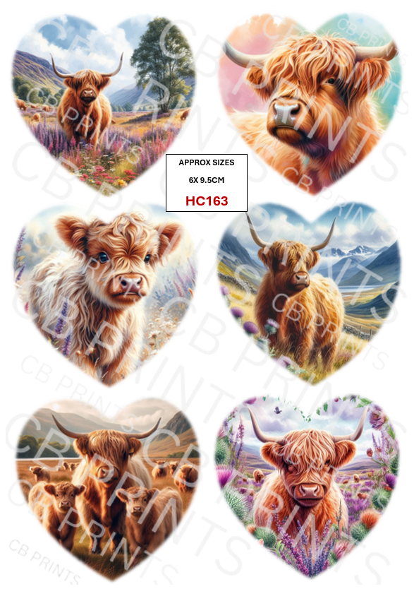 Highland Cow Decoupage Print HC163 | Mulberry Paper