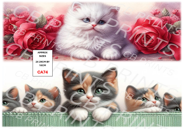 Cat Decoupage Paper CA74 – Mulberry Paper Print