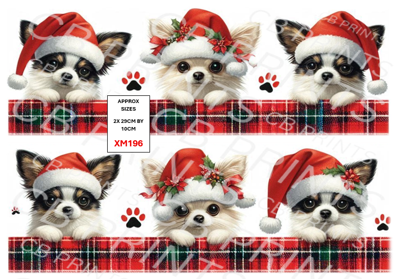 Christmas dog Decoupage Paper Print XM196 – Mulberry Paper
