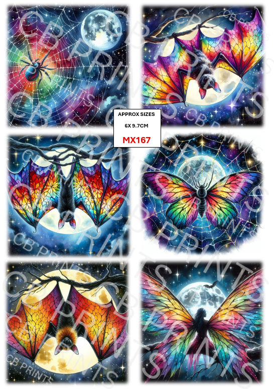 Mixed Decoupage Print MX167 | Mulberry Paper