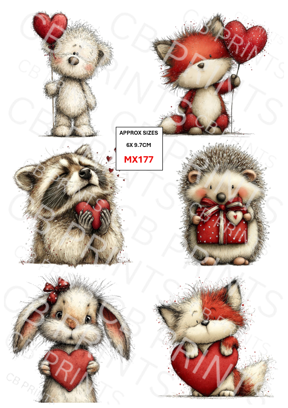 Mixed Animal Decoupage Print MX177 | Mulberry Paper