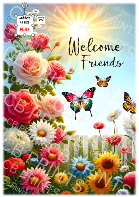 Floral Decoupage Print FL87 | Mulberry Paper