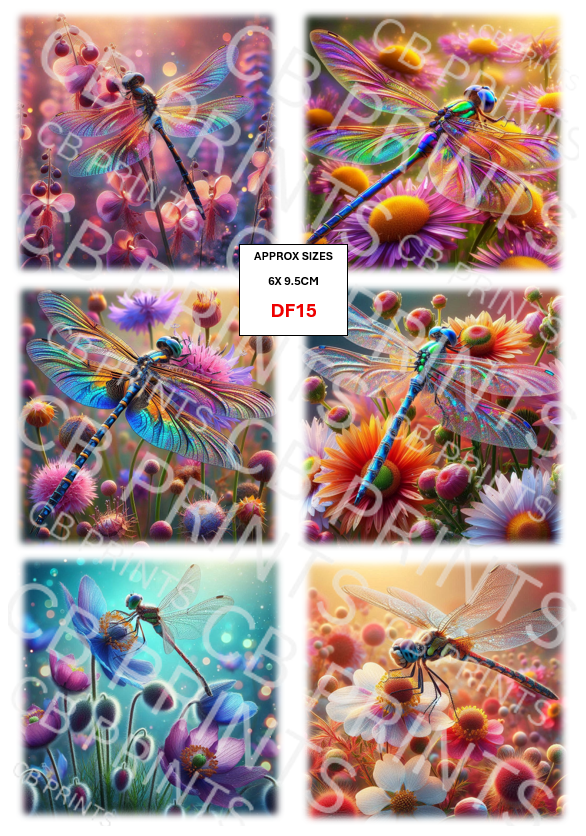 Dragonfly Decoupage Paper Print DF15 – Mulberry Paper