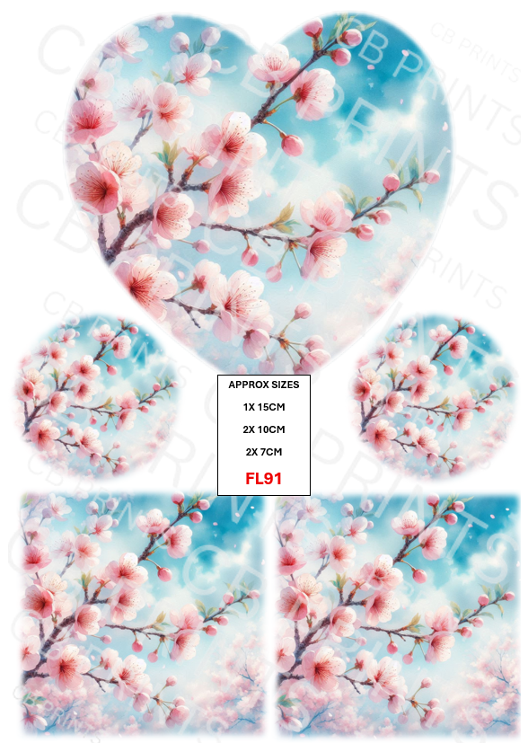 Floral Decoupage Print FL91 | Mulberry Paper