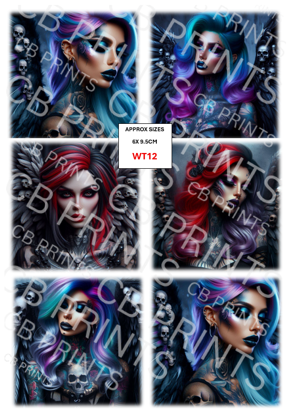Witch Decoupage Paper Print WT12 – Mulberry Paper