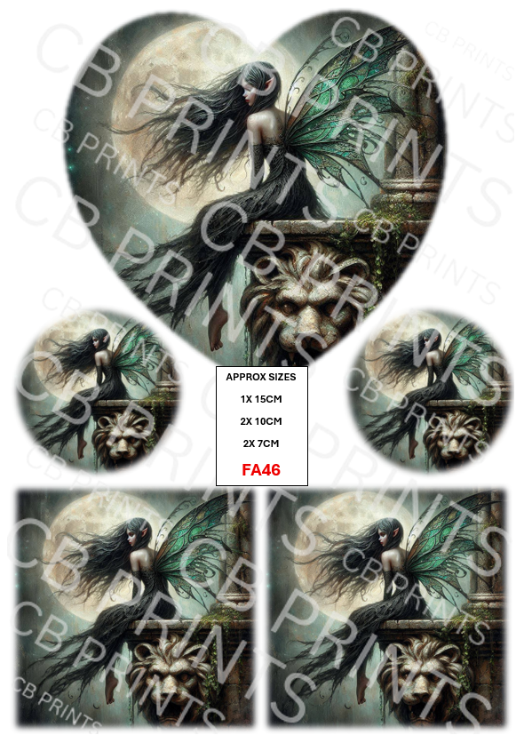 Fairy Decoupage Print FA46 | Mulberry Paper