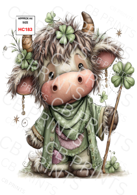Highland Cow Decoupage Print HC183 | Mulberry Paper