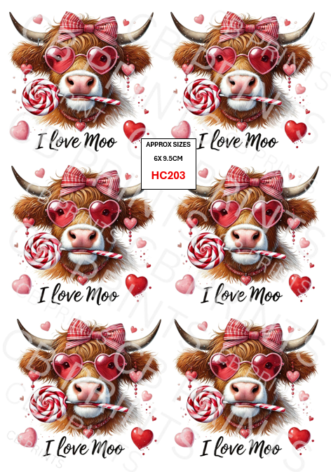 Highland Cow Decoupage Print HC203 | Mulberry Paper