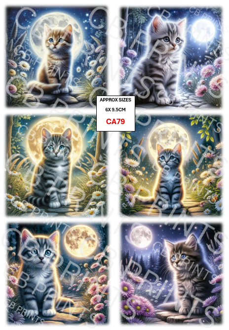 Cat Decoupage Paper CA79 – Mulberry Paper Print