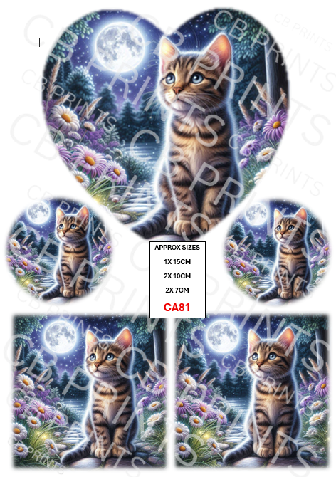 Cat Decoupage Paper CA81 – Mulberry Paper Print