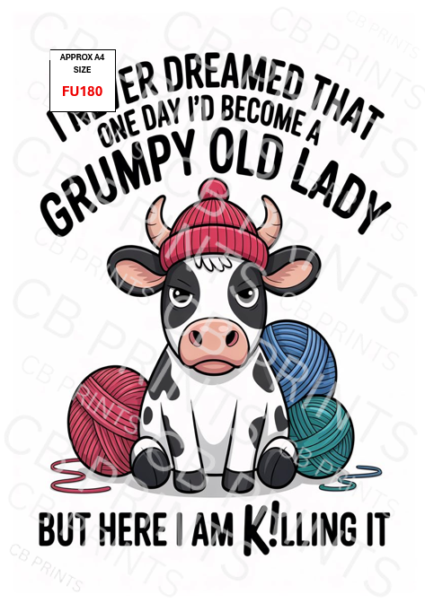 Funny Decoupage Print FU180 | Mulberry Paper