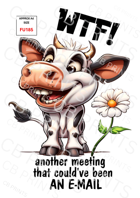 Funny Decoupage Print FU185 | Mulberry Paper