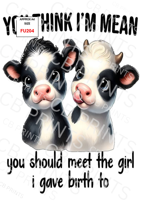 Funny Decoupage Print FU204 | Mulberry Paper