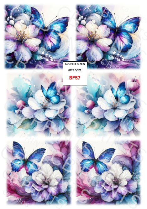 Butterfly Decoupage Paper Print BF57 – Mulberry Paper