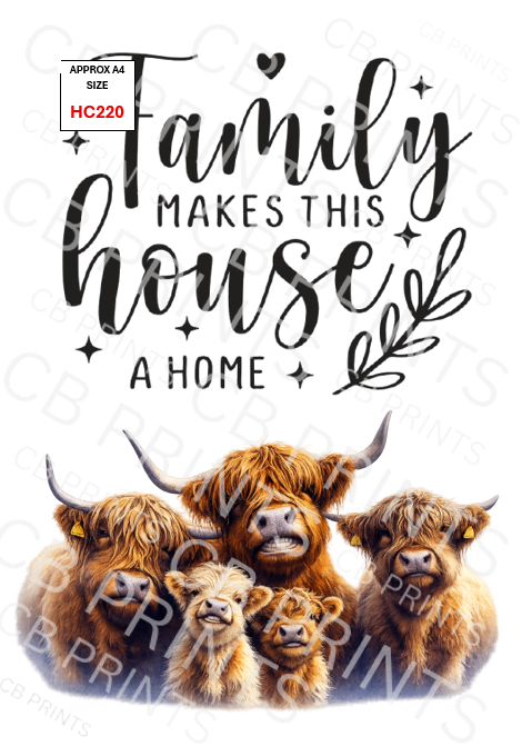 Highland Cow Decoupage Print HC220 | Mulberry Paper