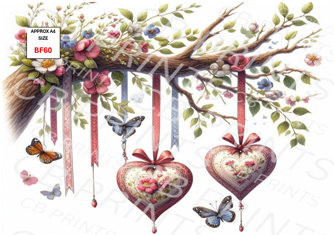 Butterfly Decoupage Paper Print BF60 – Mulberry Paper