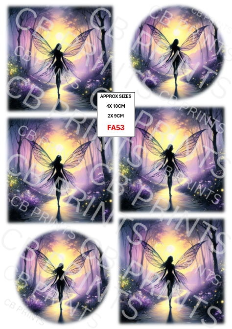 Fairy Decoupage Print FA53 | Mulberry Paper