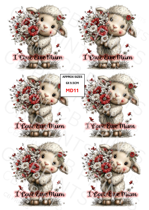 Mothers day Decoupage Print MD11 | Mulberry Paper