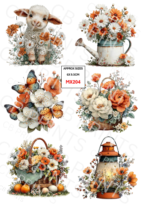 Mixed media Decoupage Print MX204 | Mulberry Paper