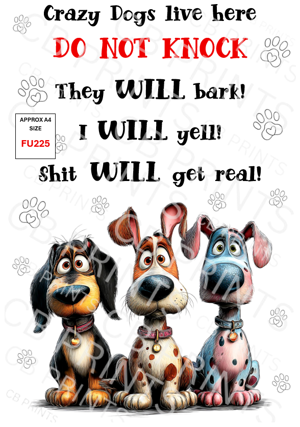 Funny Decoupage Print FU225 | Mulberry Paper