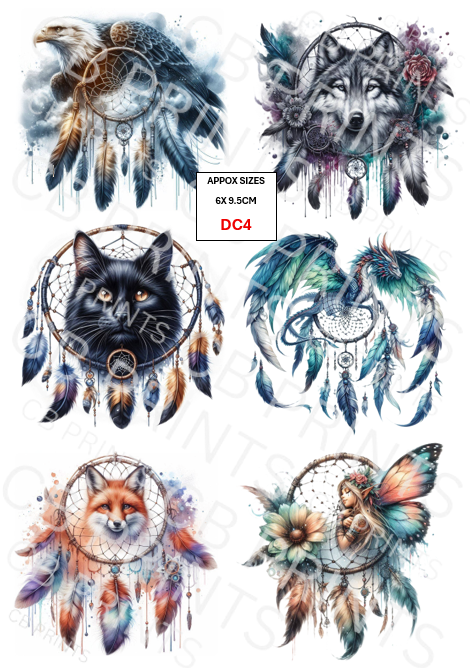 Dream Catcher Decoupage Paper Print DC4 – Mulberry Paper