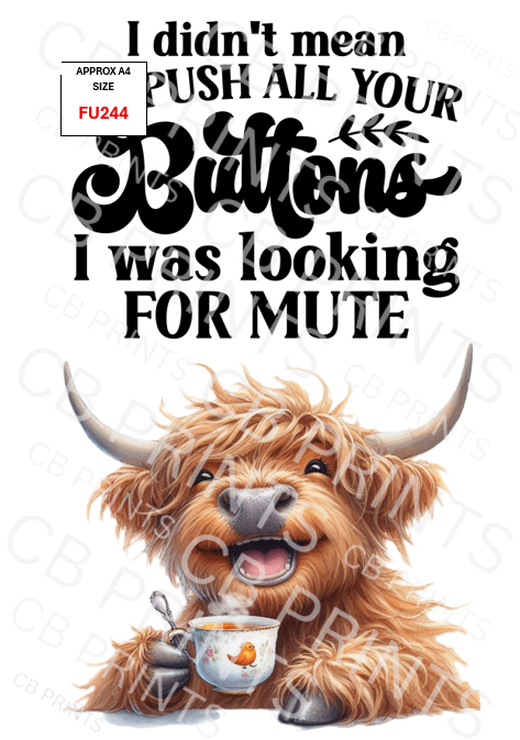 Funny Decoupage Print FU244 | Mulberry Paper