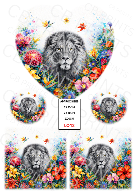 Lion Decoupage Print LO12 | Mulberry Paper