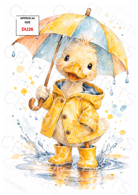 Duck Decoupage Paper DU26 – Mulberry Paper Print