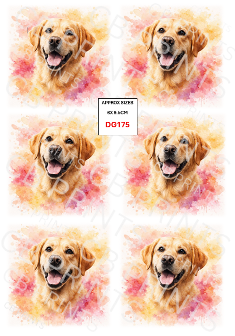 Labrador Dog Decoupage Print DG175 | Mulberry Paper