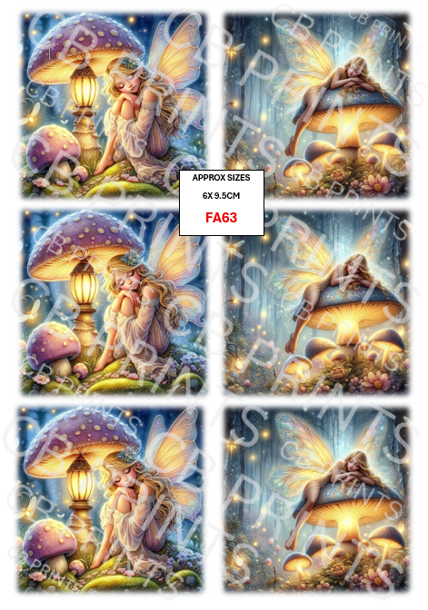 Fairy Decoupage Print FA63 | Mulberry Paper