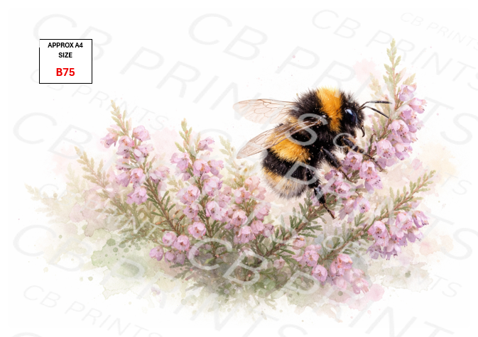 Bee Decoupage Print B75 | Mulberry Paper