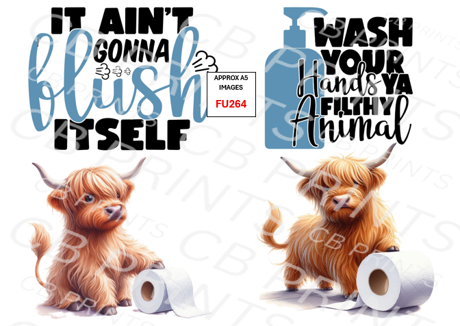 Funny Decoupage Print FU264 | Mulberry Paper
