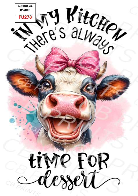 Funny Decoupage Print FU273 | Mulberry Paper