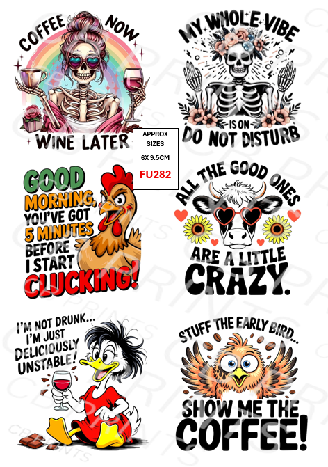 Funny Decoupage Print FU282 | Mulberry Paper