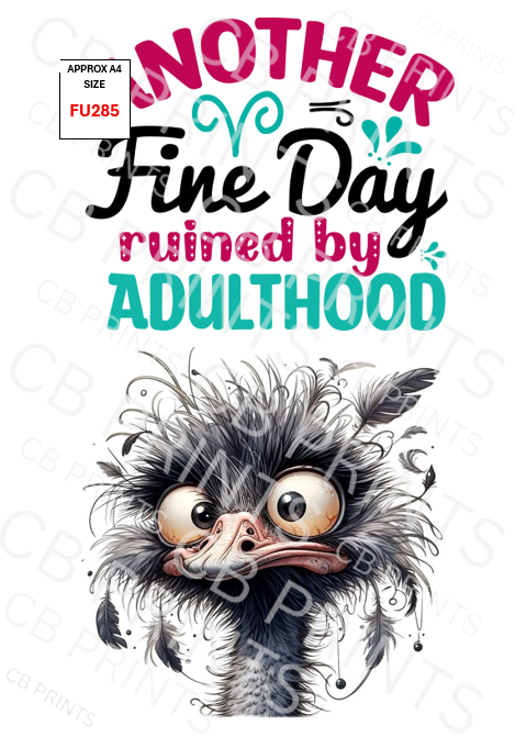Funny Decoupage Print FU285 | Mulberry Paper
