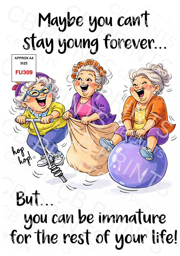 Funny Decoupage Print FU309 | Mulberry Paper