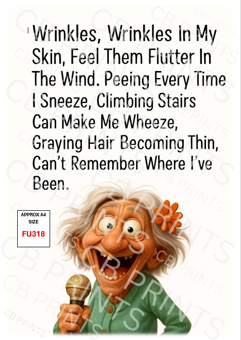 Funny Decoupage Print FU318 | Mulberry Paper