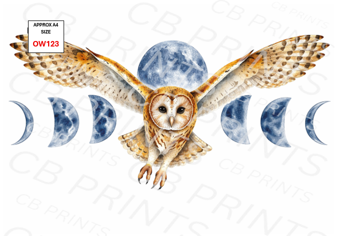 Owl Decoupage Print OW123 | Mulberry Paper