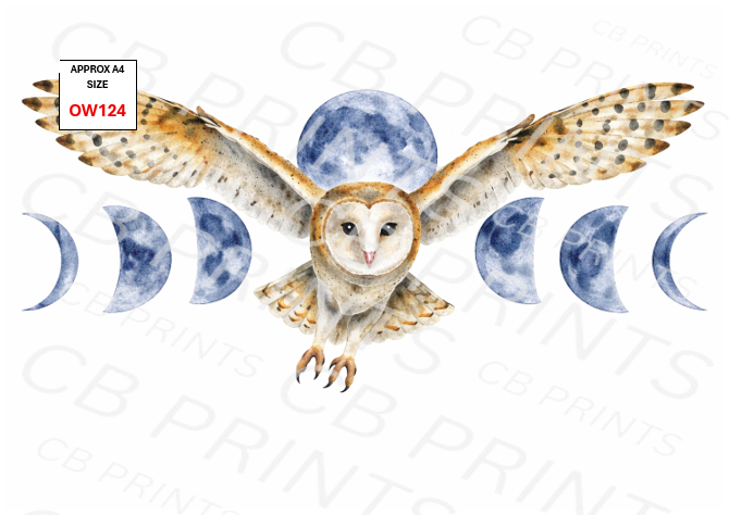 Owl Decoupage Print OW124 | Mulberry Paper